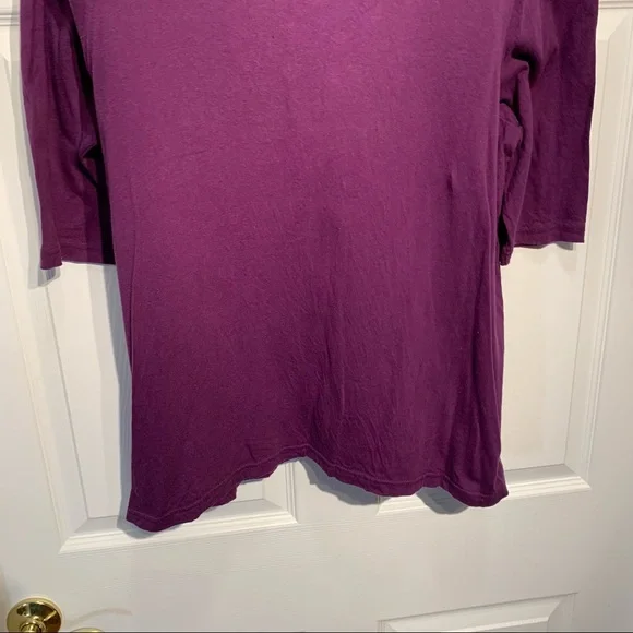 Carolyn Taylor Women Purple W/ Embroidery Top 16-18 - Picture 7 of 8